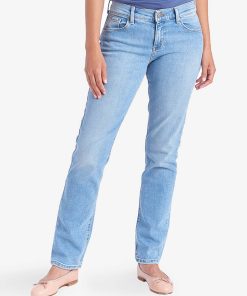 Grand Mid Rise Slim Straight Jeans
