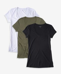 Fitted V-Neck Marcy 3-Pack