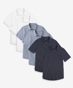 Jersey Sueded Polo 6-Pack