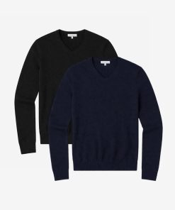 Classic Cashmere V-Neck Bergen Sweater 2-Pack