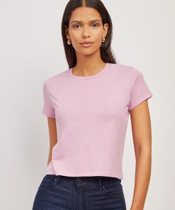 Cropped Fitted Crew Marcy Tee