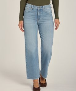 Hubert High Rise Cropped Straight Leg Jeans