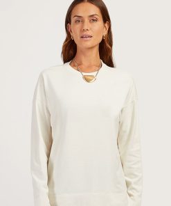 Cotton Jersey Oversized Long Sleeve Tee
