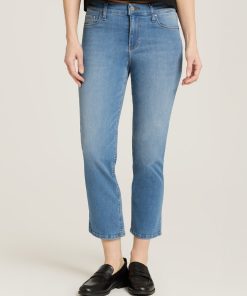 Logan Mid Rise Slim Cropped Leg Jeans