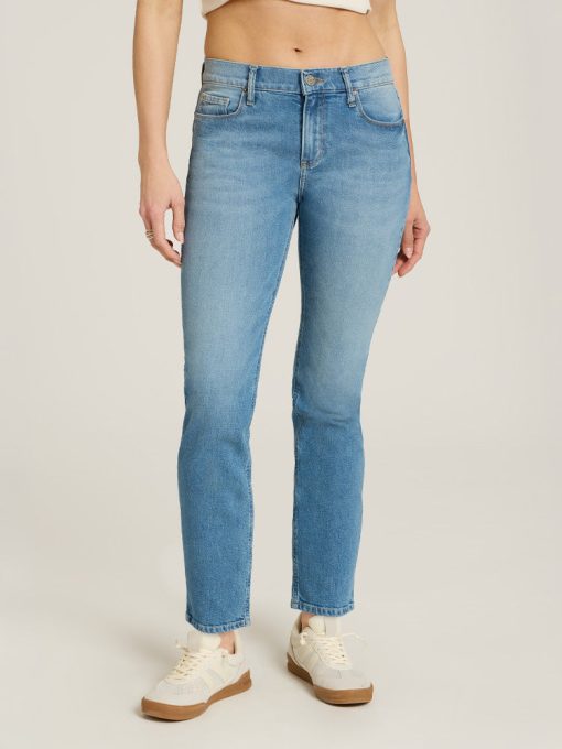 Ridge Mid Rise Slim Straight Jeans